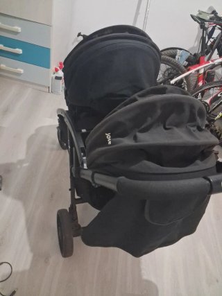 Carro gemelar Joie negro