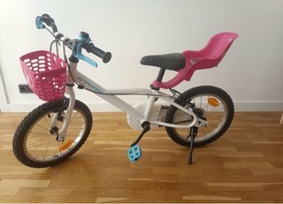 Bici niña rodado 16 con cesta y sillita