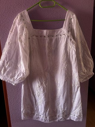 Vestido blanco corto Ibicenco de Sfera