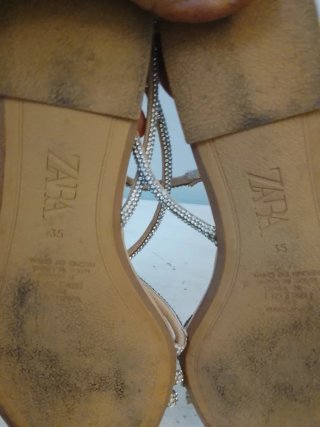 Sandali donna con strass e cinturino