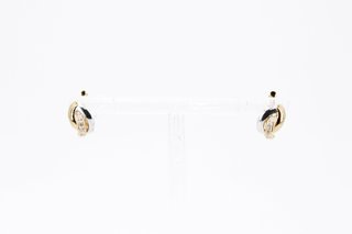 Pendientes Oro 18k Combinado