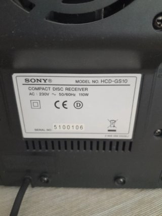 Minicadena Sony (sólo radio FM)