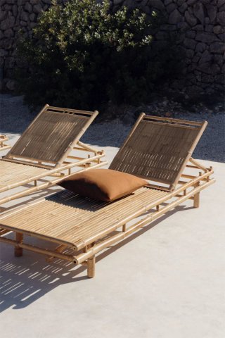 Sklum Tumbona Jardín Bambú Reclinable 200 cm