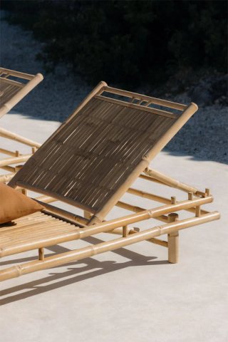 Sklum Tumbona Jardín Bambú Reclinable 200 cm