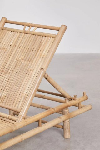 Sklum Tumbona Jardín Bambú Reclinable 200 cm