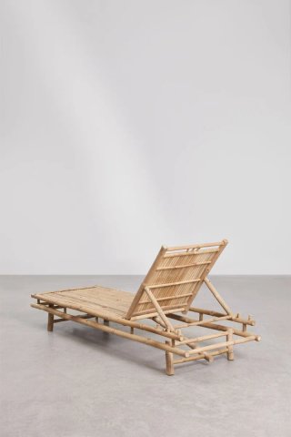Sklum Tumbona Jardín Bambú Reclinable 200 cm