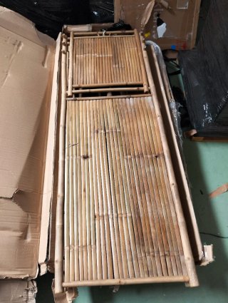 Sklum Tumbona Jardín Bambú Reclinable 200 cm