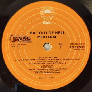 Vinilo Meat Loaf Bat Out of Hell