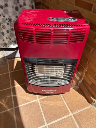 Estufa de gas Campingaz roja