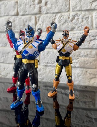 Set Power Ranger Samurai 3 Pezzi Vintage 2010