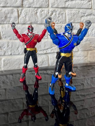 Set Power Ranger Samurai 3 Pezzi Vintage 2010
