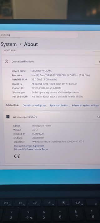 Dell XPS 15 9500 1TB 32GB RAM i7