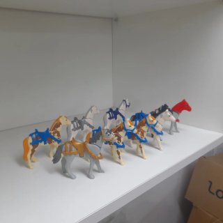 Lote Playmobil Caballos Medievales