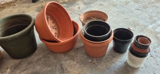 32 Vasi Plastica Vari Colori e Misure