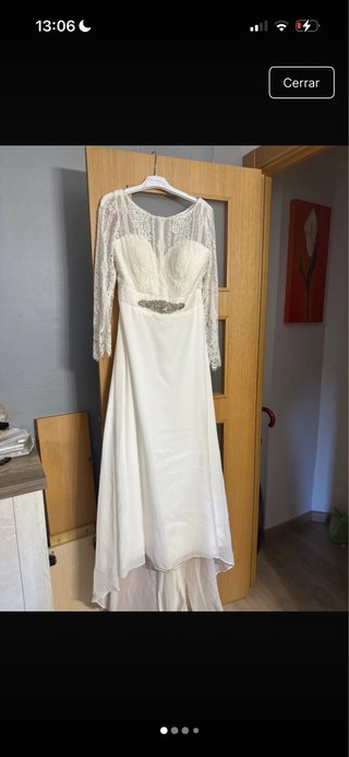 Vestido de Novia Encaje Manga Larga