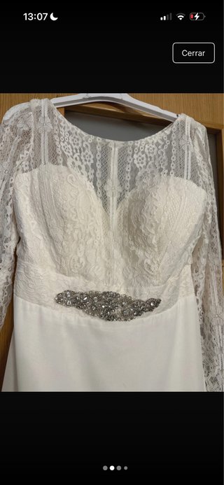 Vestido de Novia Encaje Manga Larga