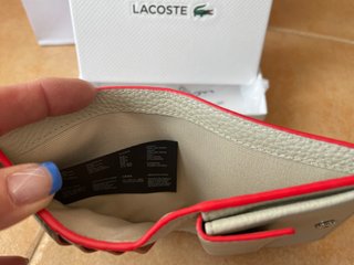 Cartera Lacoste Piel Beige
