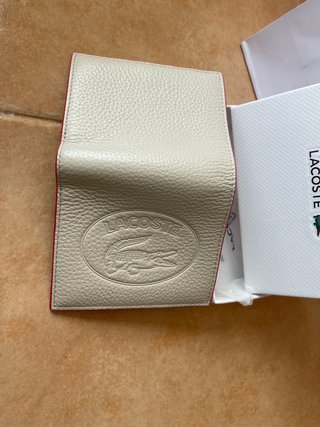 Cartera Lacoste Piel Beige