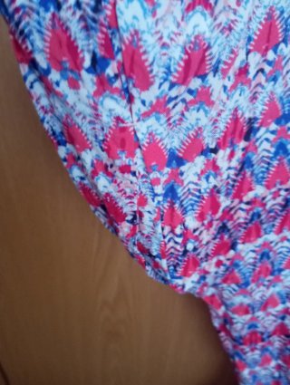 Vestido corto estampado mujer