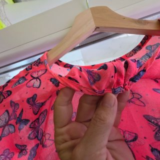 Vestido playero mariposas talla 4 años