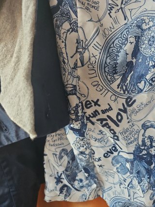 Blazer impermeable estampado Queda genial. puesto