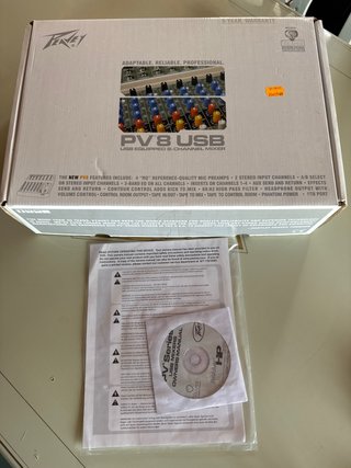 Mesa mezcla Peavey PV 8 USB Nueva Caja Original,