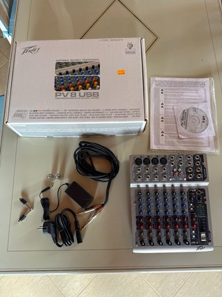 Mesa mezcla Peavey PV 8 USB Nueva Caja Original,