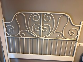 Cabecero de forja blanco Ikea