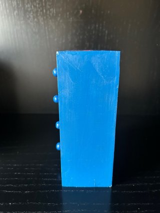 Cajonera azul madera. Vintage