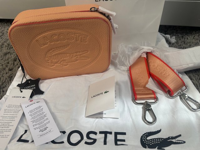Bolso bandolera Lacoste Piel Naranja