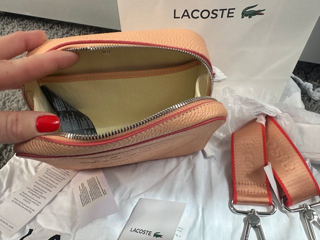 Bolso bandolera Lacoste Piel Naranja