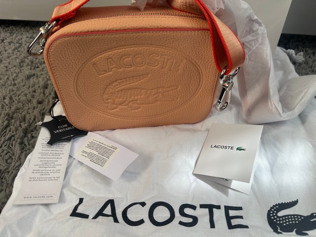 Bolso bandolera Lacoste Piel Naranja