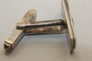 Gemelli d'epoca argento Inglesi