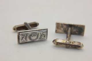 Gemelli d'epoca argento Inglesi