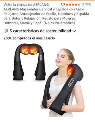 Masajeador de cuello con adaptador