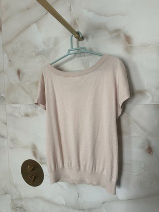 Top H&M rosa con brillantes Talla 46