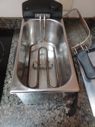 Freidora de acero inoxidable