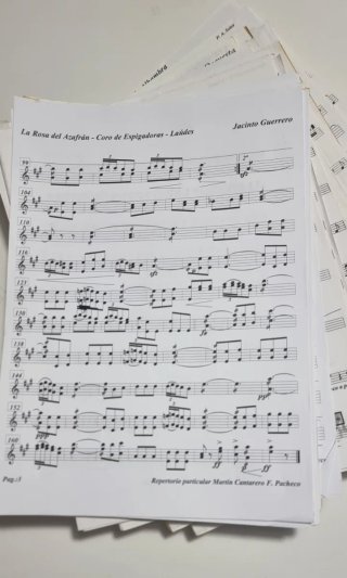 PARTITURAS DE LAÚD