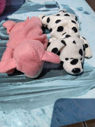 Conjunto peluches corazón y más