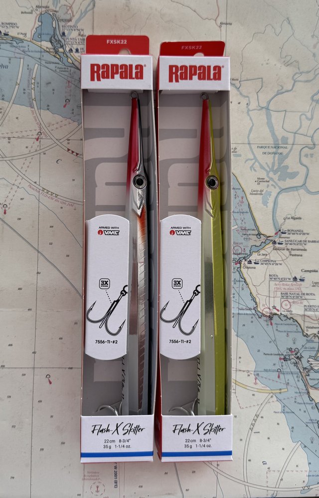 Lote 2 señuelos Rapala Flash X Skitter 22cm - 228