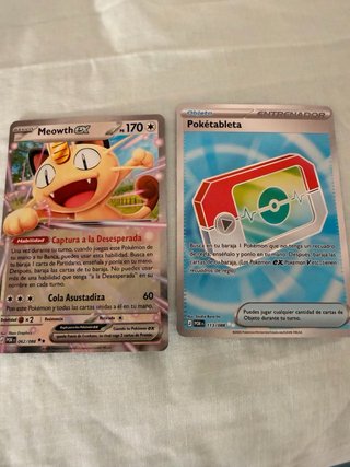 Meowth EX y Pokétableta Pokémon