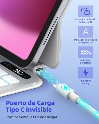 Teclado Bettdow Aluminio iPad Air 11" + Metapen A8