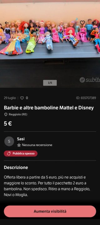 Lotto Bambole Barbie