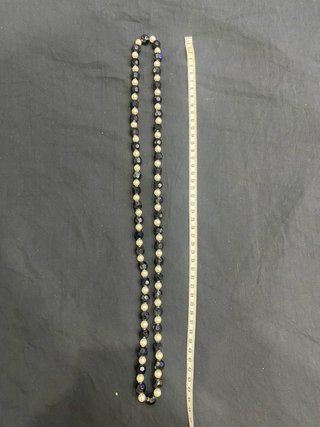 Collar Perlas imitación y Cuentas Facetadas