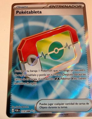 Carta Pokémon Pokétableta Objeto Entrenador 113/08