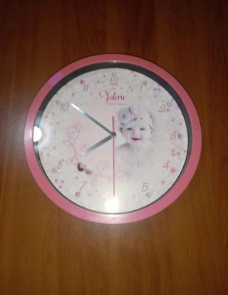 OROLOGIO DA PARETE 25CM, PER  BAMBINI - VALERIE TM