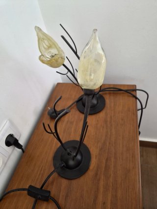Lámpara de techo floral