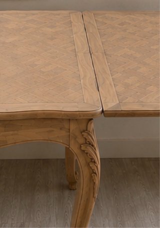 Mesa antigua francesa parquet Versalles