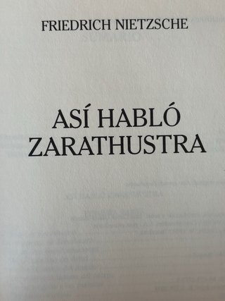 Friedrich Nietzsche – Así habló Zarathustra