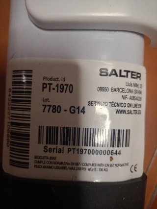 Bicicleta Estática Salter Ronda PT 1970